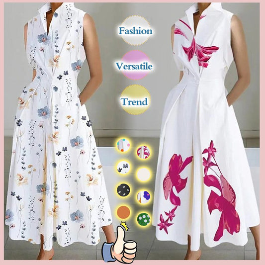 🔥💗【S-3XL】Rochie cu decolteu în V cu nasturi în coadă de pește
