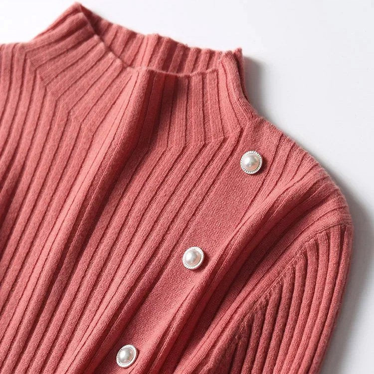 💖Sukienka dzianinowa w paski o dopasowanym kroju【45-70 kg】