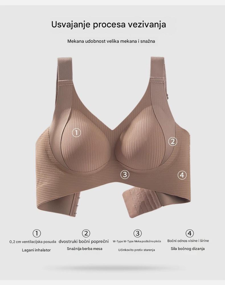 🔥🏆【1 set od 4 komada】【M-3XL】2026 ženski bešavni grudnjak bez žica ❤️uper antibakterijski, udoban i brzo se suši-H