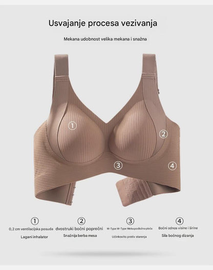 🔥🏆【1 set od 4 komada】【M-3XL】2026 ženski bešavni grudnjak bez žica ❤️uper antibakterijski, udoban i brzo se suši-H