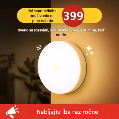 🏡💡【1+1 zadarmo】Inteligentné LED svetlo so snímačom pohybu — Pohodlné nabíjanie, praktické a jednoduché používanie.