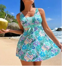 🏖️👙🌴【S-6XL】Elegancki, duży rozmiar, drukowany kostium kąpielowy