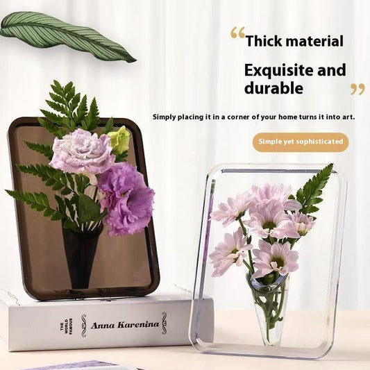 🌸【Kup 1, otrzymaj 1 gratis】Wysokiej jakości wazon z ramką na zdjęcia na biurko