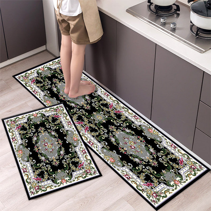 💥 【40*60cm+40*120cm】🌺Covor de bucătărie antialunecare absorbant lung covor de bucătărie