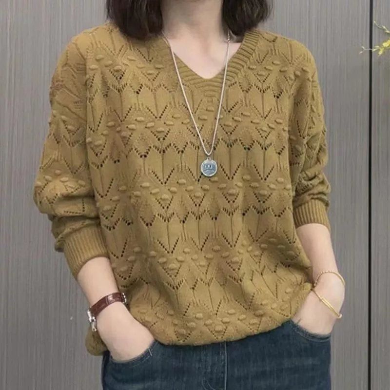 🔥👚【M-3XL】2025 nowy damski sweter z długim rękawem na jesień i zimę