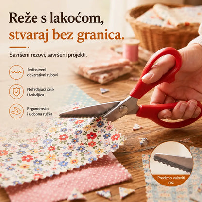 ✂️ Profesionalne škare za ružičasto rezanje – Oštre, škare za ružičasto rezanje