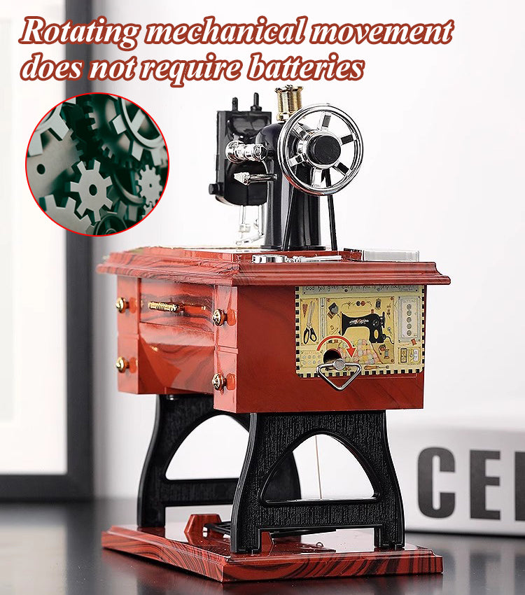 🎁🎵Mini retro glazbena kutija u obliku šivaćeg stroja