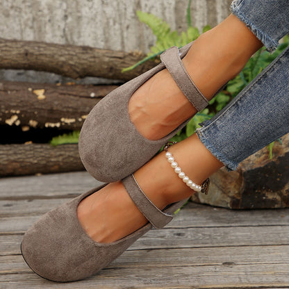 【36-40】Nove ženske retro ravne casual cipele s okruglim vrhom✅Plaćanje pouzećem