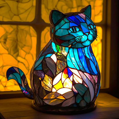 💥Stolna lampa u retro stilu sa šarenom smolom i životinjskim motivom, element uređenja interijera
