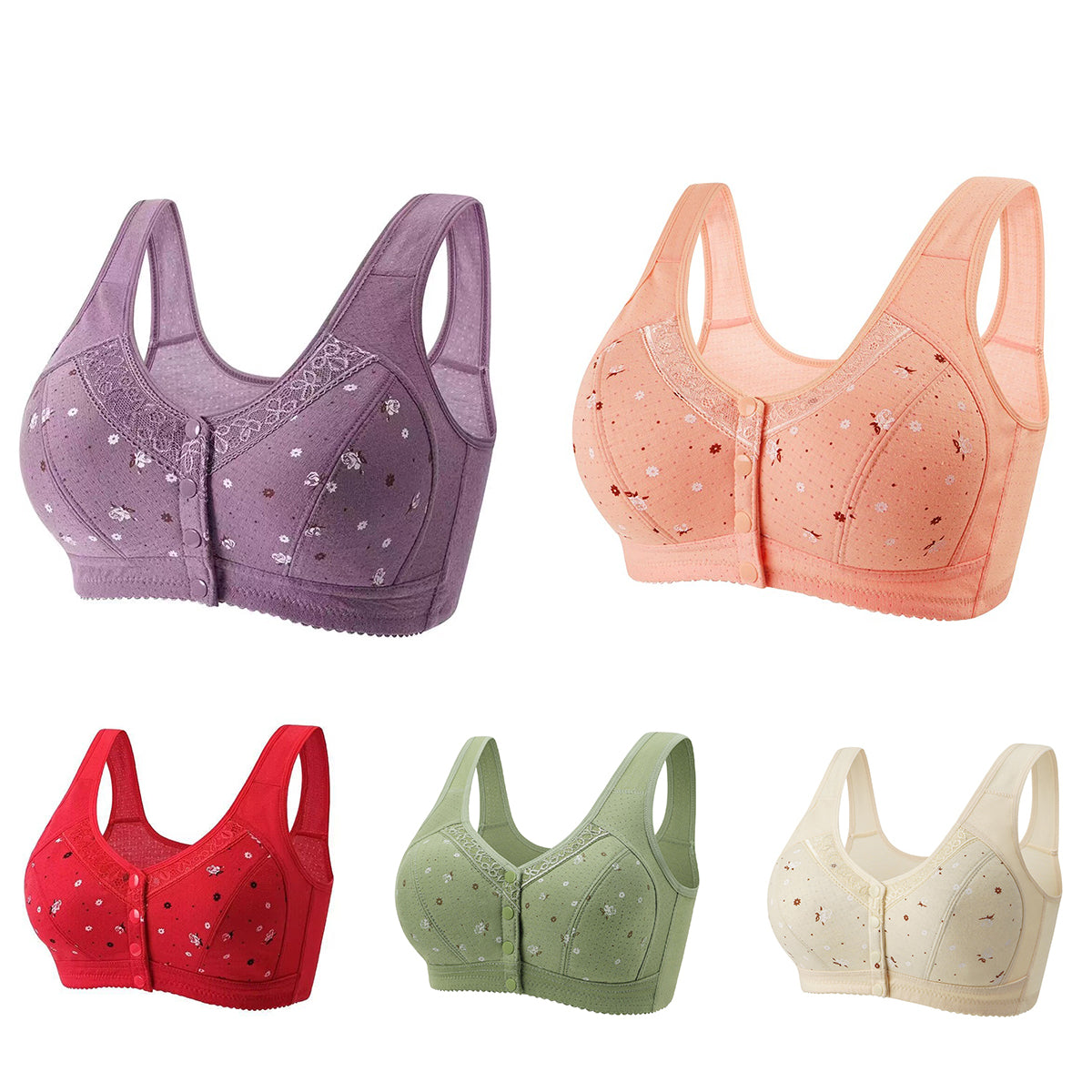 💕【Kupite 1, dobit ćete 1 besplatno】👙[45-100kg]Novi i poboljšani udobni čipkasti grudnjak veće veličine (reducere de 49%)