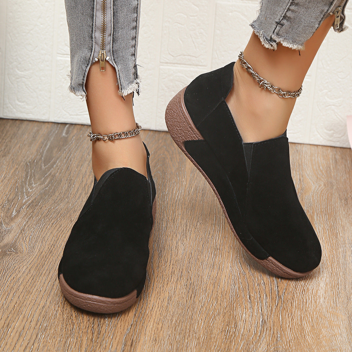 💟🔥【50% de descuento】Elegancia y comodidad en un solo zapato: ¡zapatos de plataforma de cuero para mujer para uso diario