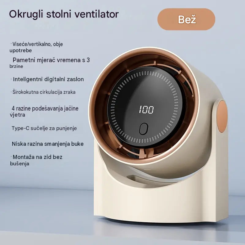 🧊🍃Novi stolni ventilator bez lopatica u obliku turbine (montaža na zid)