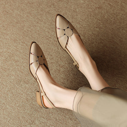 【35-40】💖Zapatos Baotou romanos de cuero hechos a mano, modernos y versátiles, para verano 2026, resistentes al desgaste y cómodos.