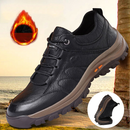 nuevos zapatos de cuero auténtico para hombre con estilo invernal; excepcionalmente cómodos.