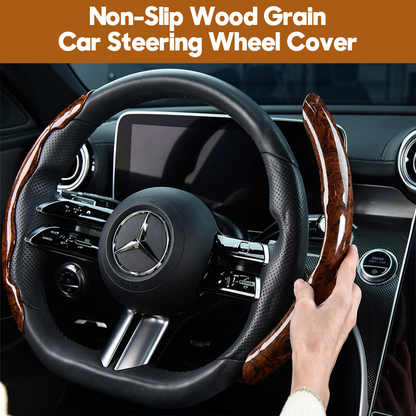 🚗【Kupite jedan, dobijete dva gratis】Neklizajuća navlaka za upravljač automobila od zrna drveta
