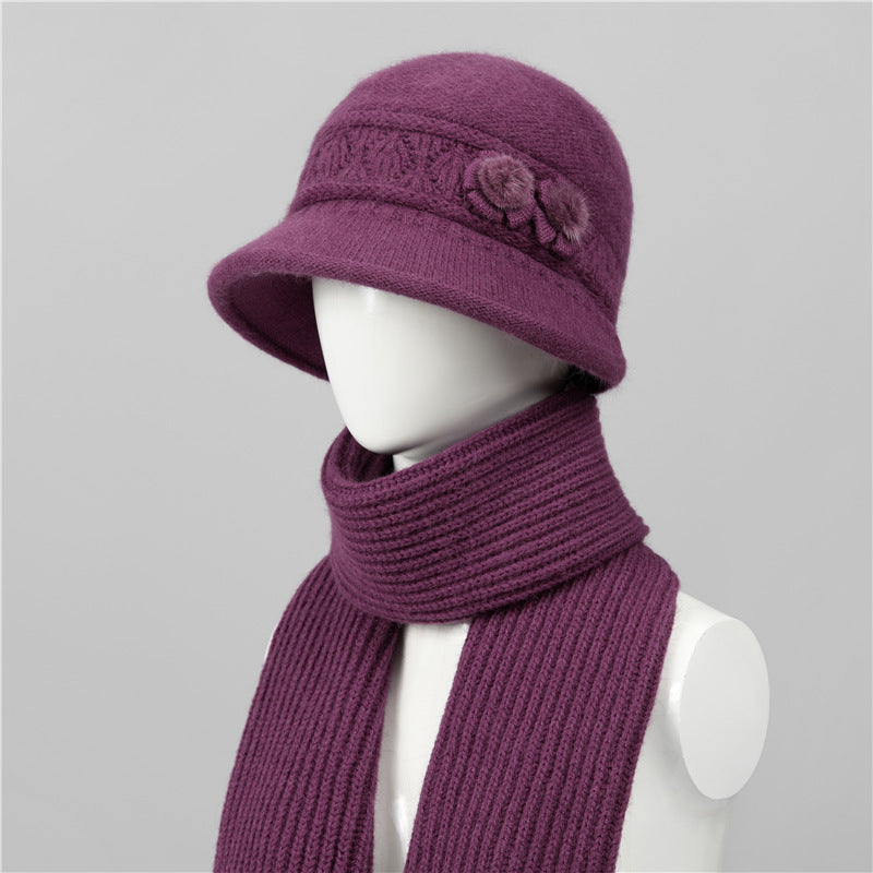 🧶Kapa + šal🧶 Topli zimski pratitelj: topla pletena vunena kapa