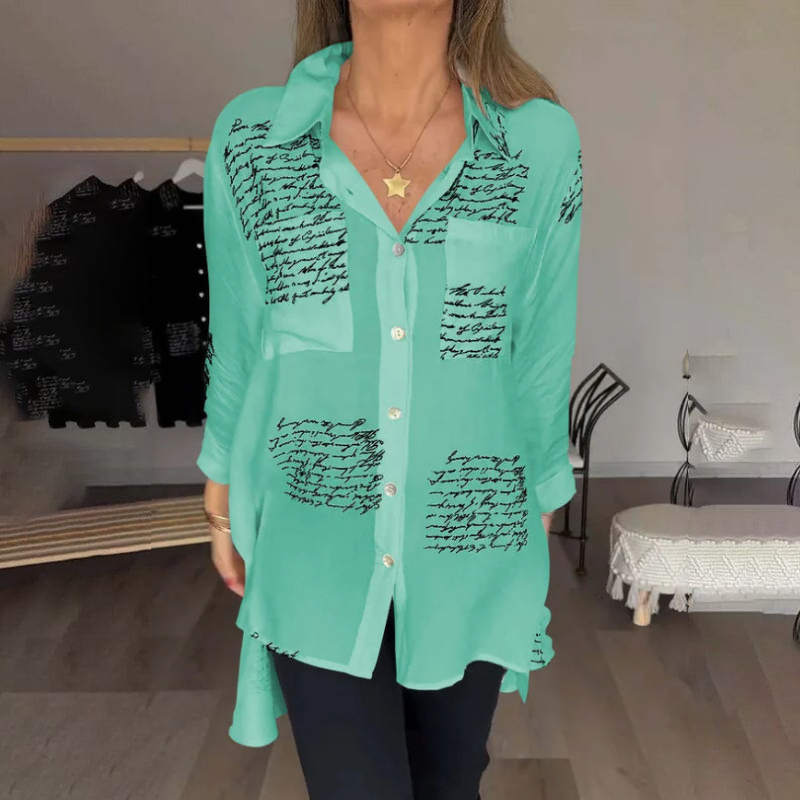 🎁Modna srajca s potiskom črk