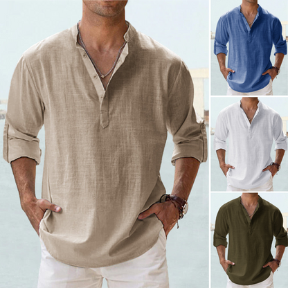 👔🎽【S~5XL】Ograničeni popust 40%, nova muška košulja od pamuka i lana 2026, široka i prozračna.
