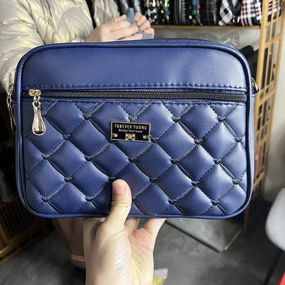 🥰Ograničena ponuda -40%! Moderna torba na rame s kviltanim dizajnom, napravljena od mekane kože punog zrna