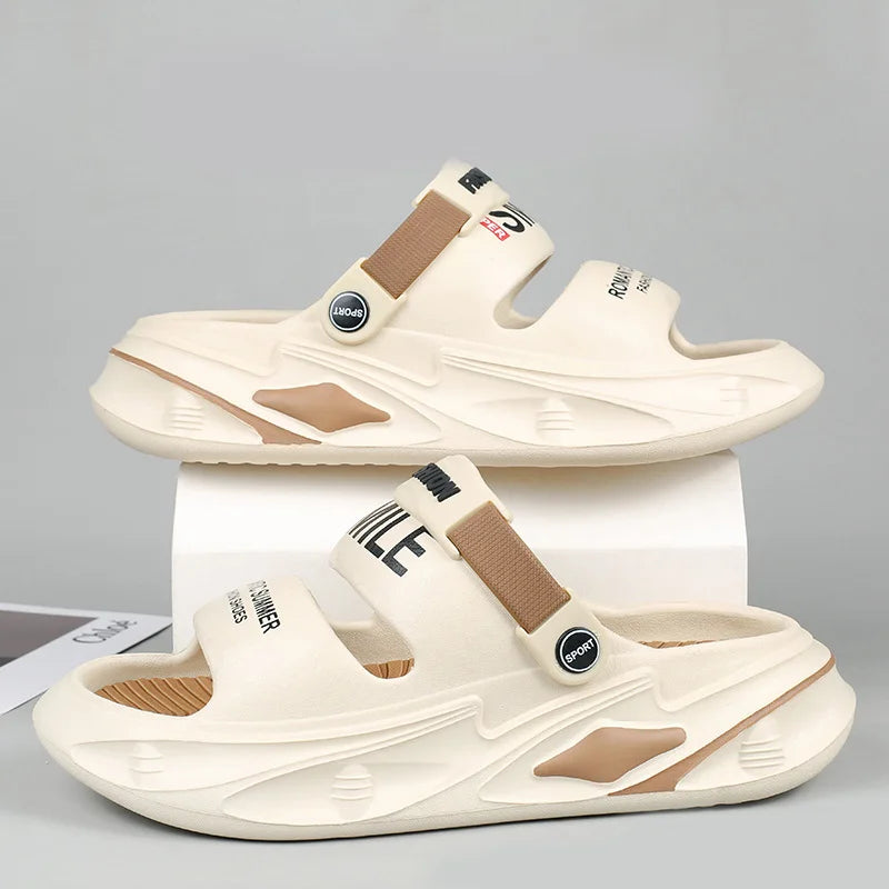 🔥【36-45】Sandale antiderapante cu talpă groasă, casual, pentru bărbați, 2025