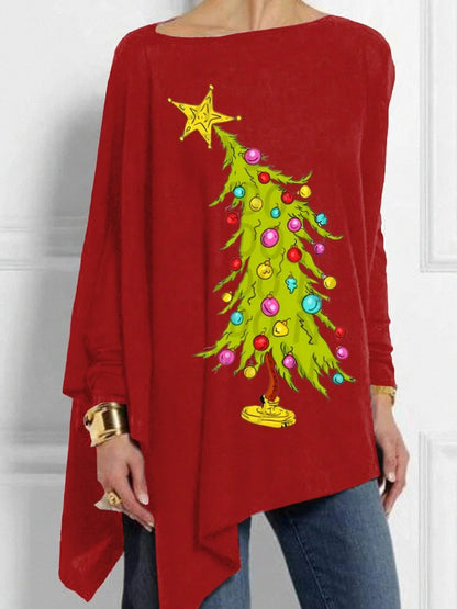 💖【S-5XL】Jesienny top z okrągłym dekoltem w stylu retro