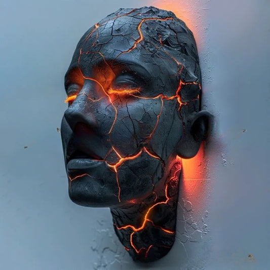 🔥Zidna lampa Broken Soul, izrađena od smole