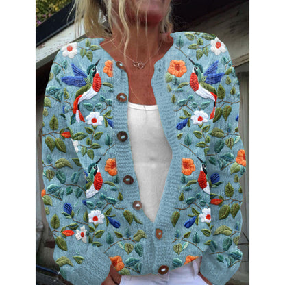 🌸🌸【50% popust】【S-5XL】Ženski kardigan z digitalnim potiskom v retro slogu
