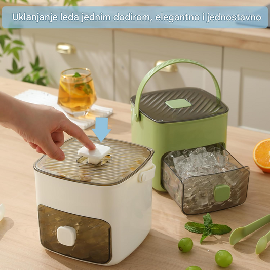 💥🥤🧊 50% popusta! Aparat za led s posudom: 48 kocki odjednom, poklopac protiv curenja. Složivo, štedi prostor. Uključuje lopaticu i kliješta za led 🏖️✅