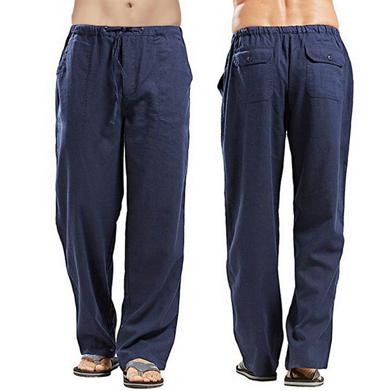 😎【S-5XL】Nuevos pantalones casuales para hombre, tejido de alta calidad, cómodos y transpirables