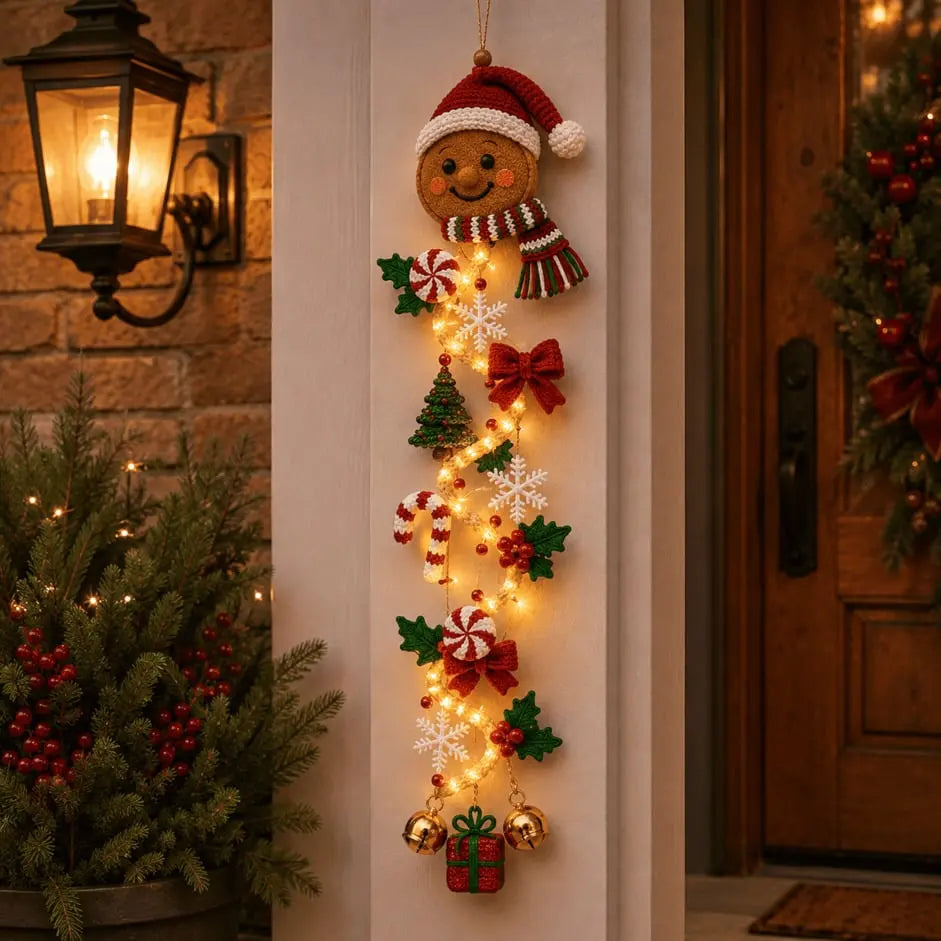 🎄🎃¡Último día! 🎅¡Disfruta de un 49% de descuento en adornos navideños iluminados para puertas!