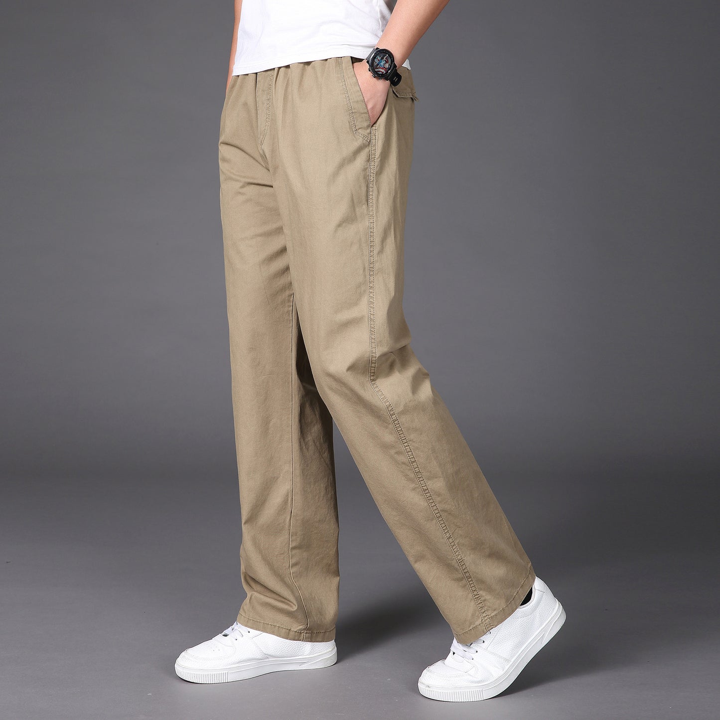 💥👖😍【50% popusta🔥】【S-6XL】 Ljetne muške hlače u velikim veličinama, šire i opuštene, s elastičnom trakom u struku
