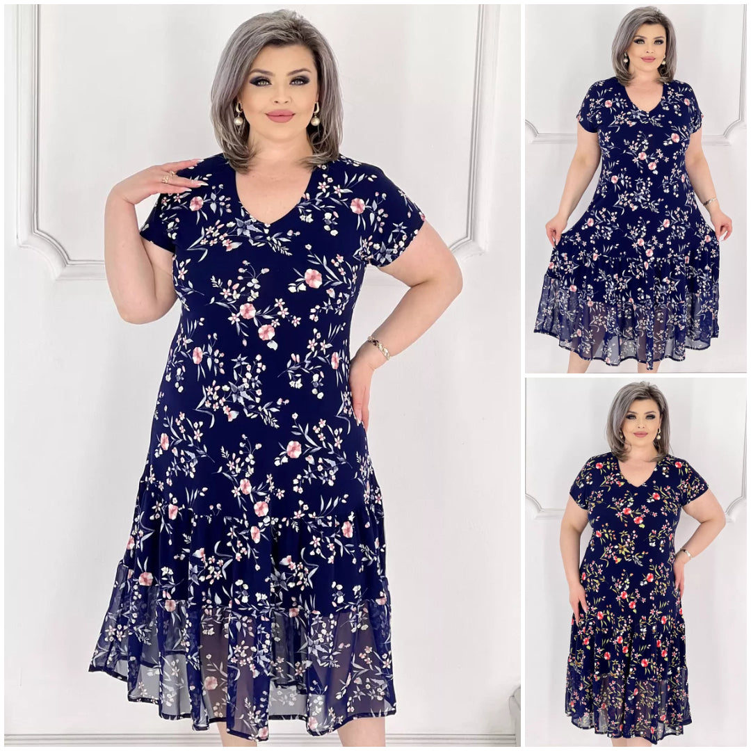 💥49% popusta💥💕【S-5XL】Visokokvalitetna, udobna i elegantna haljina s cvjetnim uzorkom✅Plaćanje pouzećem