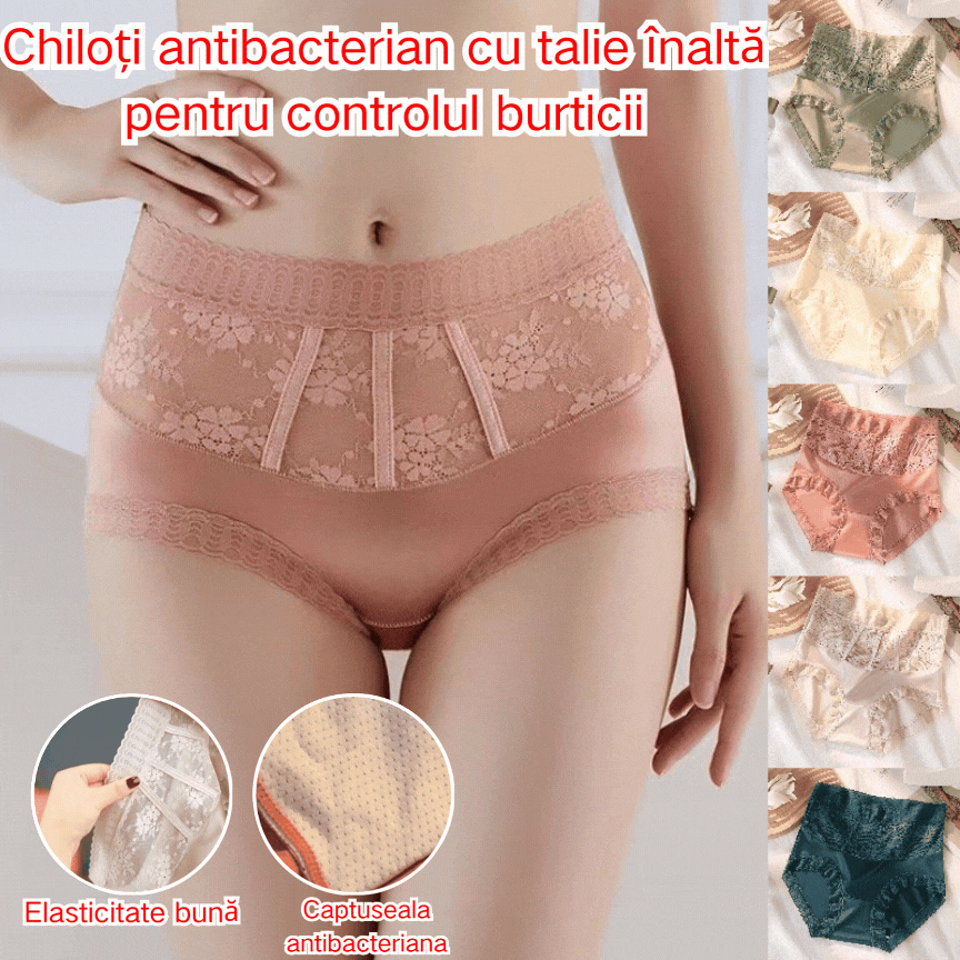 ✨💖2025 Chiloți noi din dantelă pentru ridicarea abdomenului cu cusături satinate [45-85 kg]