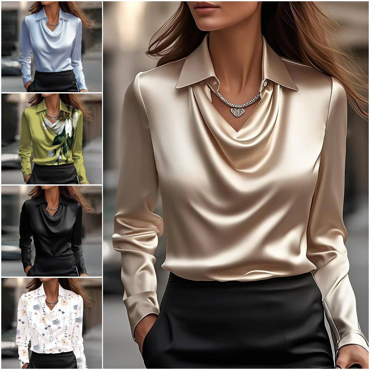 🔥🍁【Jesensko novo】【S-3XL】🌷Nova preprosta in elegantna ženska srajca