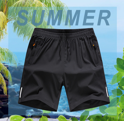 ❄🆒👖【Kup 1, otrzymaj 1 gratis 😍】【M–4XL】Letnie męskie sportowe szorty z jedwabiu lodowego, 60–140 kg, przewiewne i wygodne, luźny krój, duże rozmiary