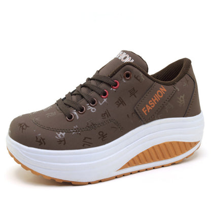 【35-42】2025 Buty sportowe platforma miękka skóra casual duży rozmiar