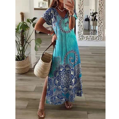 🌸🌸【S-5XL】Nova elegantna haljina s V-izrezom na rasprodaji