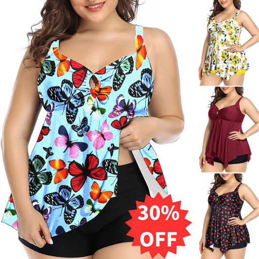 De vânzare🌴👙【S-5XL】Costumul de baie din două piese, plus mărime, nou