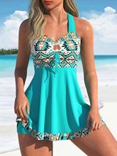 🏖️👙🌴【S-6XL】Elegancki, duży rozmiar, drukowany kostium kąpielowy