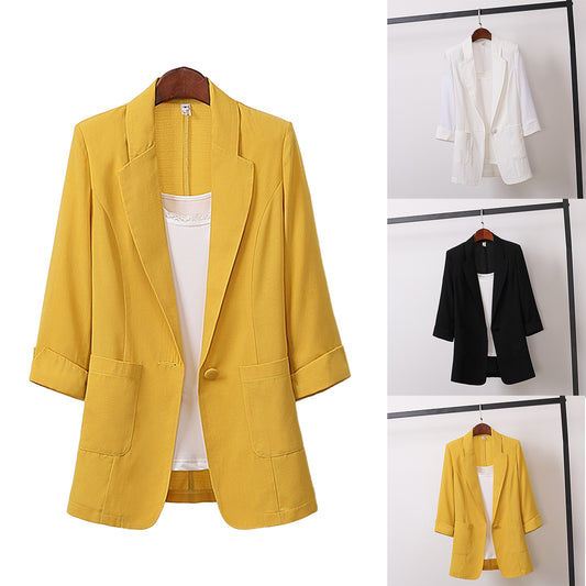 🌵🥼🌼Sacou casual pentru femei, stil nou pentru primăvara 2025 - casual, versatil, respirabil și moale