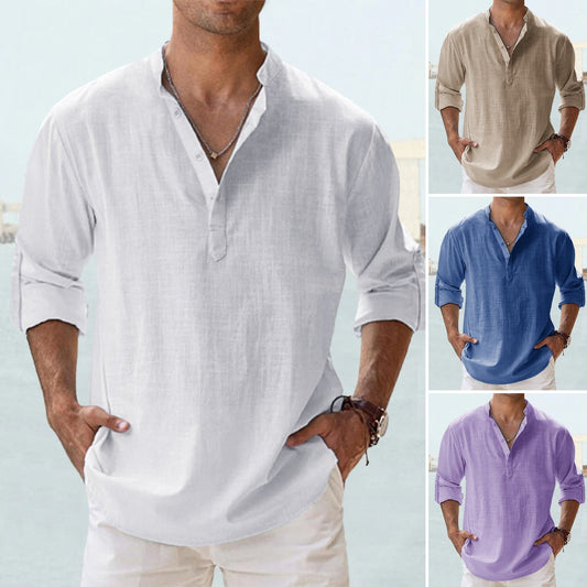 👔🎽【S~5XL】Ograničeni popust 40%, nova muška košulja od pamuka i lana 2026, široka i prozračna.