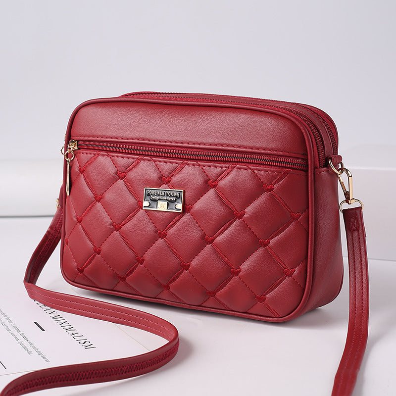🥰Promocja ograniczona czasowo -40%!  modna pikowana listonoszka z miękkiej skóry licowej