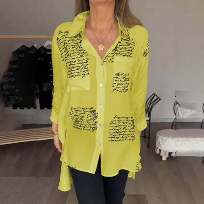 🎁Modna srajca s potiskom črk