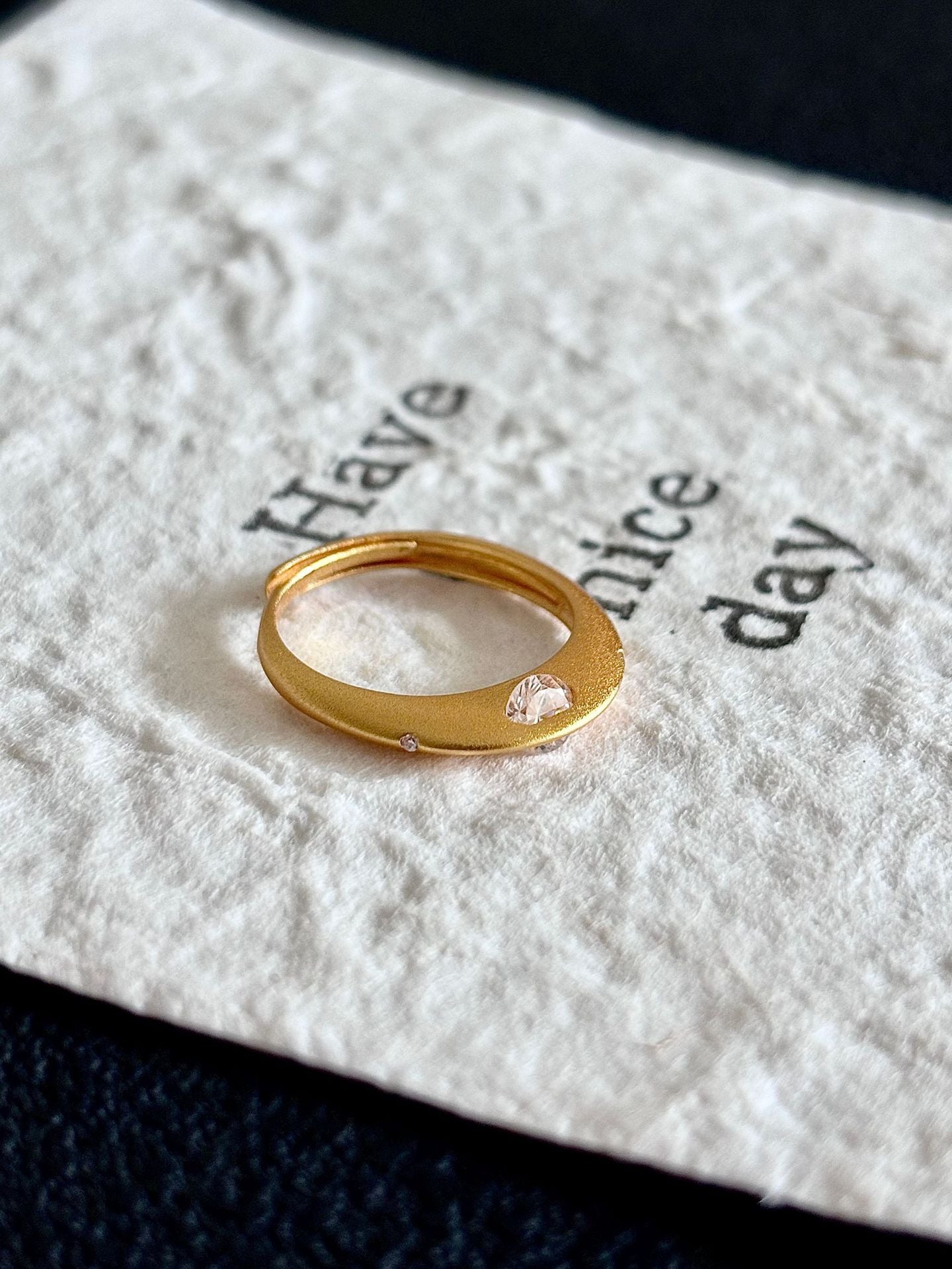 Kup 1, a drugi dostaniesz gratis 💎 Pierścionek z wirującym diamentem Cosmic Starry Sky wykonany ze srebra próby 925