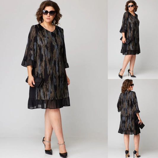 🔥【50% POPUSTA + BESPLATNA DOSTAVA】💕👗【S-5XL】2025 Udobna i sofisticirana haljina