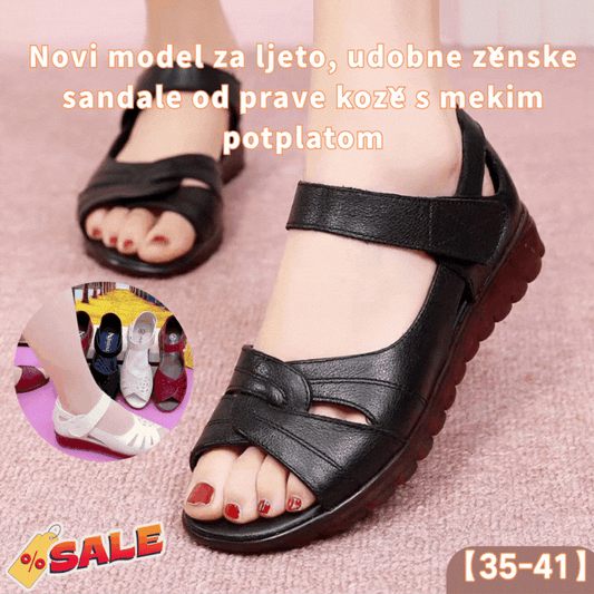 【35-41】Novi model za ljeto, udobne ženske sandale od prave kože s mekim potplatom