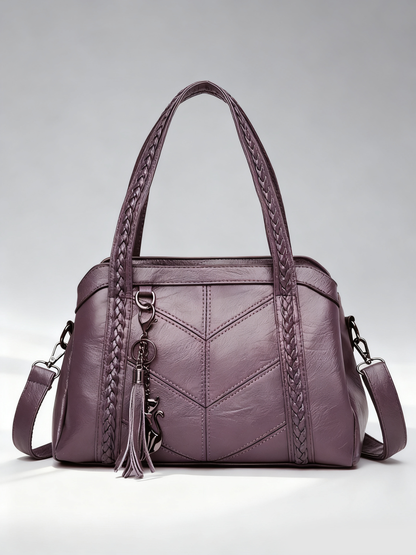 👜💟【50% POPUSTA】Mekana kožna torba, ručna torba, velikog kapaciteta, tri pretinca, vodootporna i otporna na ogrebotine