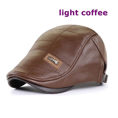 🔥2025 męski beret retro ze skóry premium, super łatwy w użyciu, bardzo praktyczny