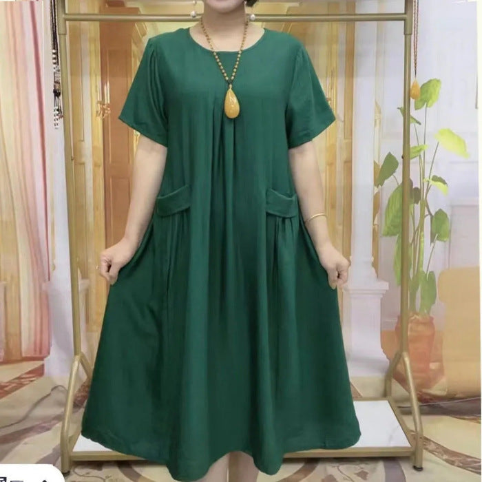 🔥【M-6XL】🔥【40-100kg】💞Cea mai recentă rochie de vară, ✅ Acoperă corpul și arată mai subțire, ✅ La modă și versatilă, ✅ Cool și respirabilă, ✅ Moale și prietenos cu pielea.