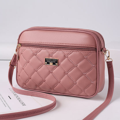 🥰Promocja ograniczona czasowo -40%!  modna pikowana listonoszka z miękkiej skóry licowej